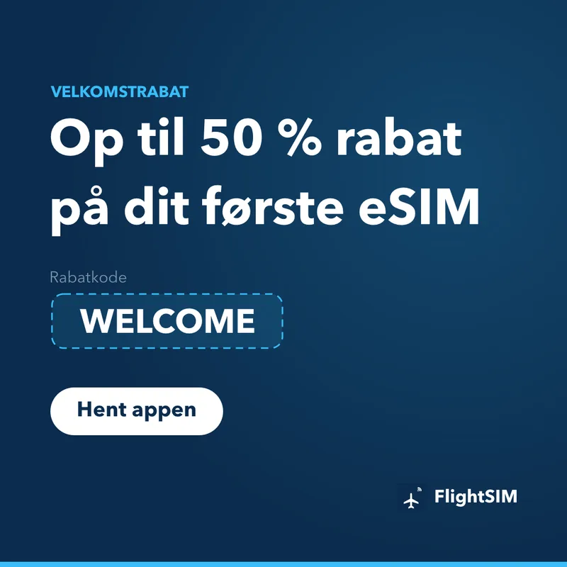 FlightSIM-rabatkode — WELCOME, 15 % rabat