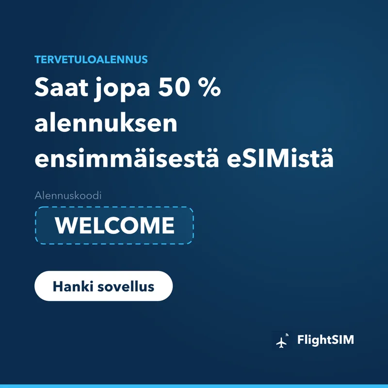 FlightSIM-etukoodi — WELCOME, 15 % alennus