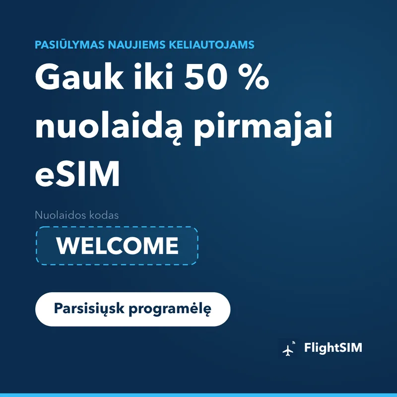 FlightSIM Nuolaidos Kodas — WELCOME, 15% Nuolaida