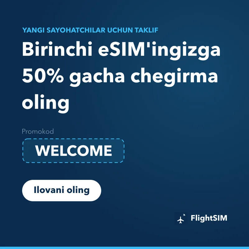 FlightSIM promokodi — WELCOME, 15% chegirma