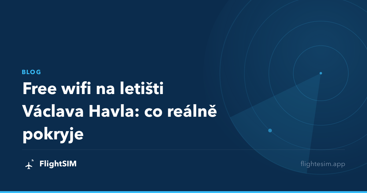 Free wifi na letišti Václava Havla: co reálně pokryje