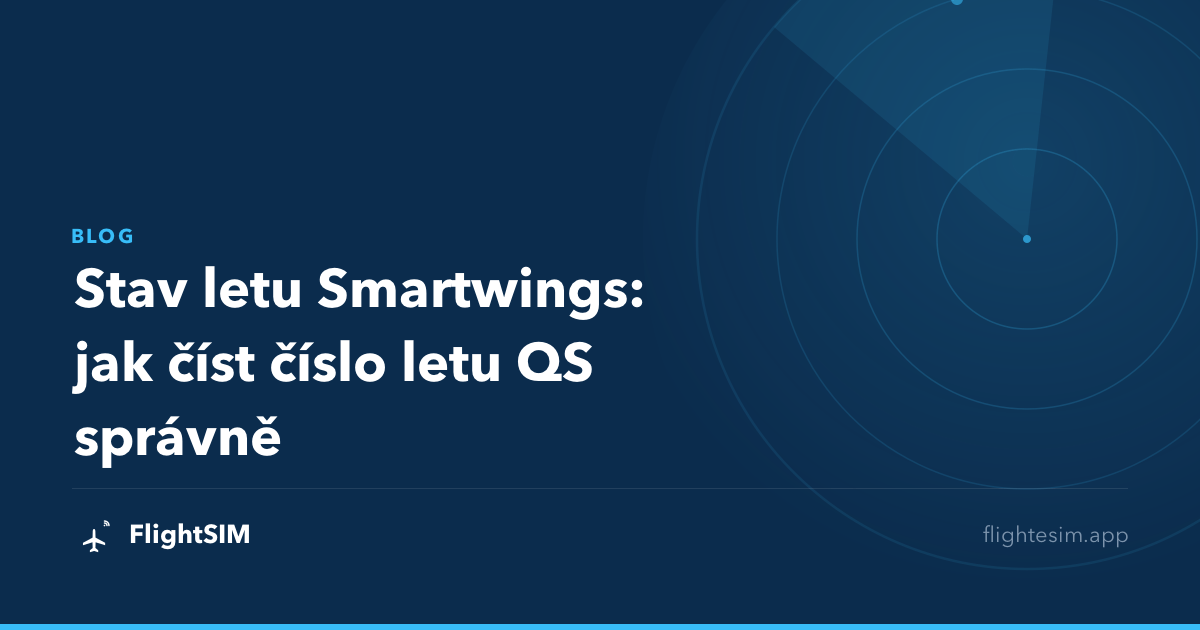 Stav letu Smartwings: jak číst číslo letu QS správně