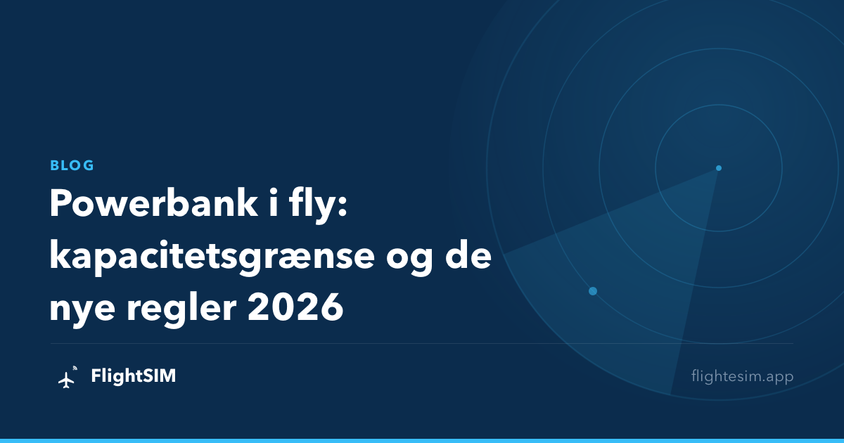 Powerbank i fly: kapacitetsgrænse og de nye regler 2026