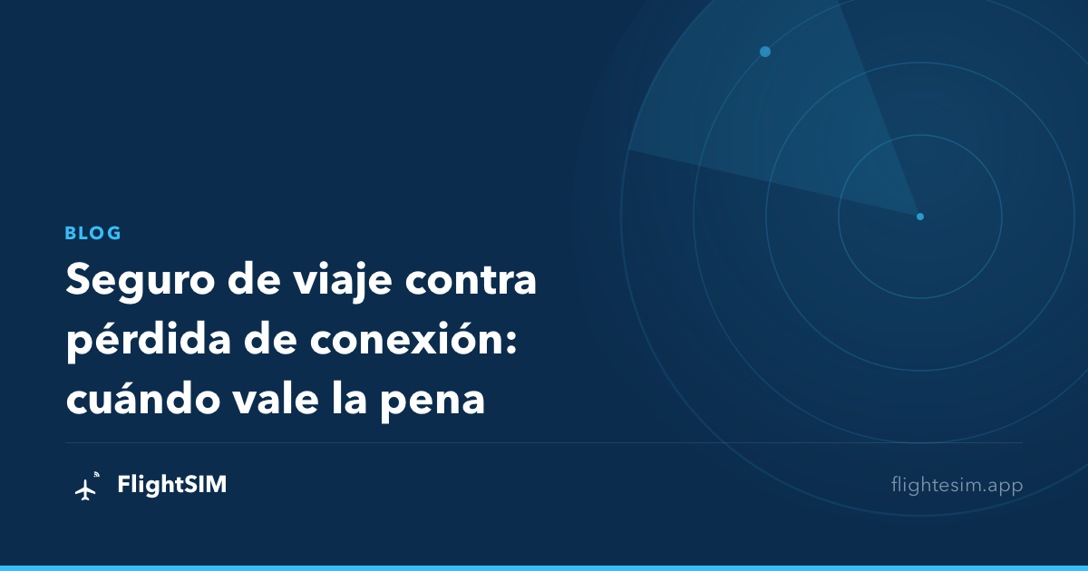 Seguro de viaje contra pérdida de conexión: cuándo vale la pena