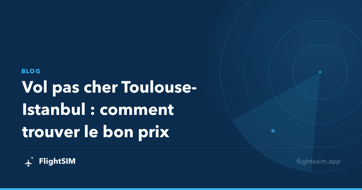 Vol pas cher Toulouse-Istanbul : comment trouver le bon prix