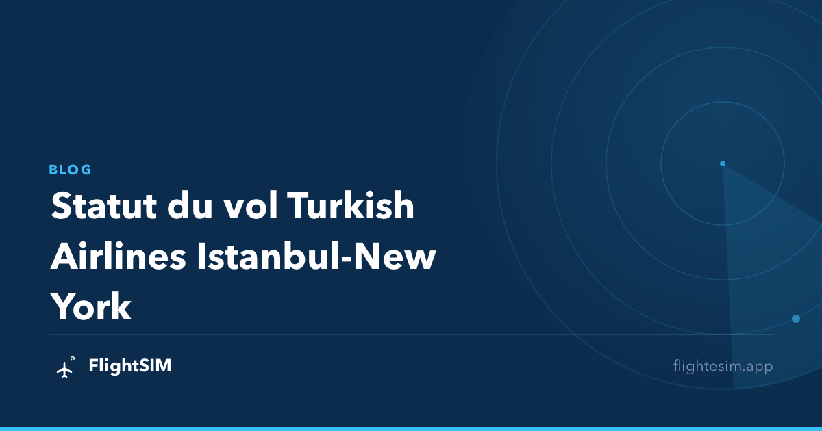 Statut du vol Turkish Airlines Istanbul-New York