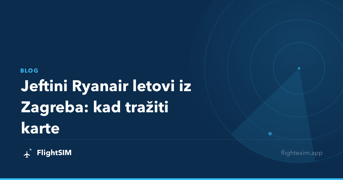 Jeftini Ryanair letovi iz Zagreba: kad tražiti karte