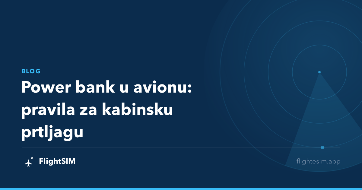 Power bank u avionu: pravila za kabinsku prtljagu