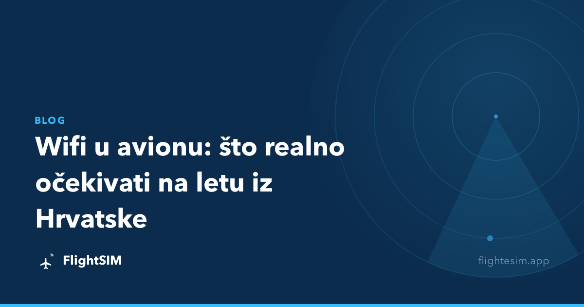 Wifi u avionu: što realno očekivati na letu iz Hrvatske