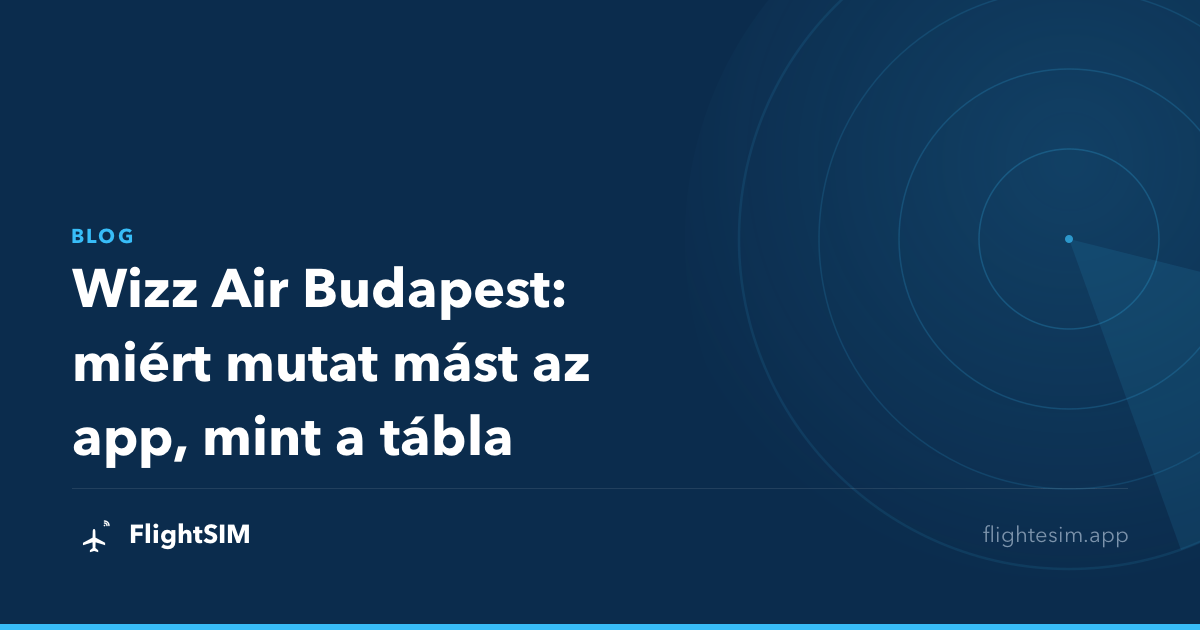 Wizz Air Budapest: miért mutat mást az app, mint a tábla