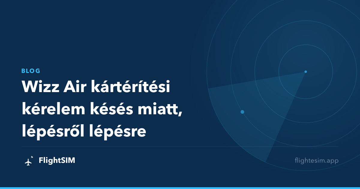 Wizz Air kártérítési kérelem késés miatt, lépésről lépésre
