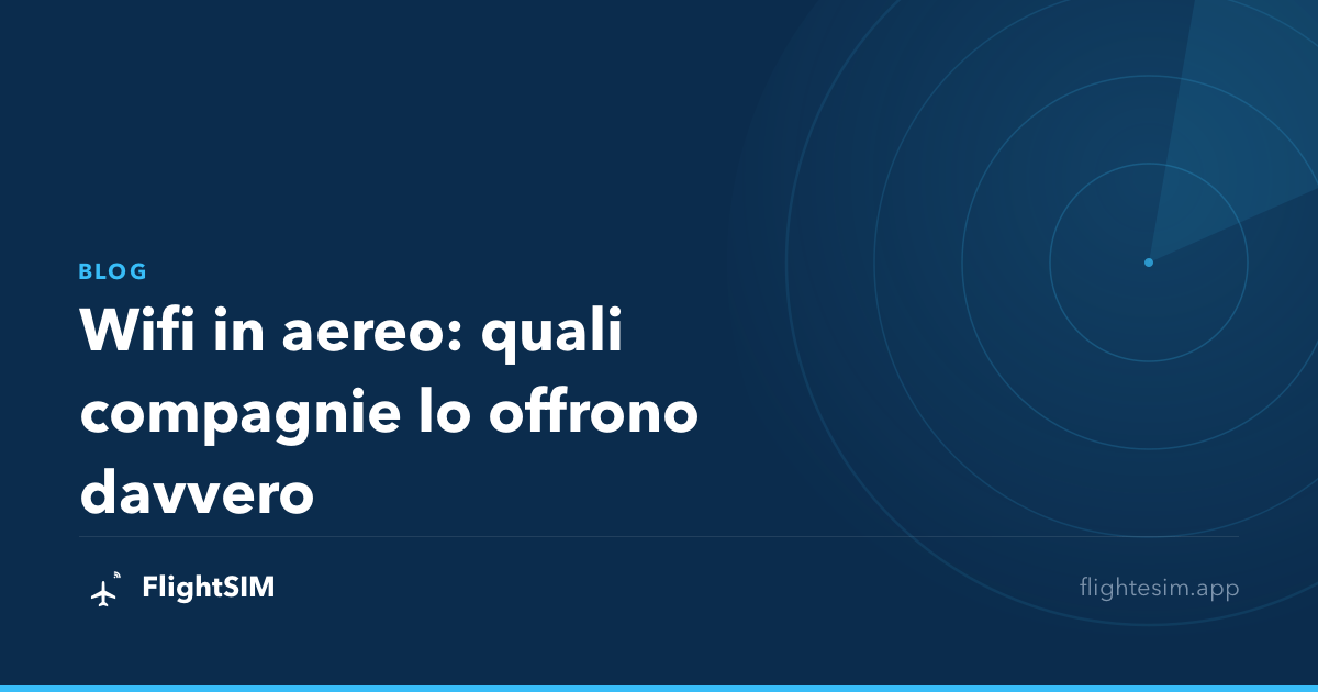 Wifi in aereo: quali compagnie lo offrono davvero
