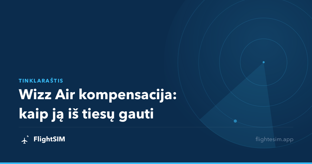 Wizz Air kompensacija: kaip ją iš tiesų gauti