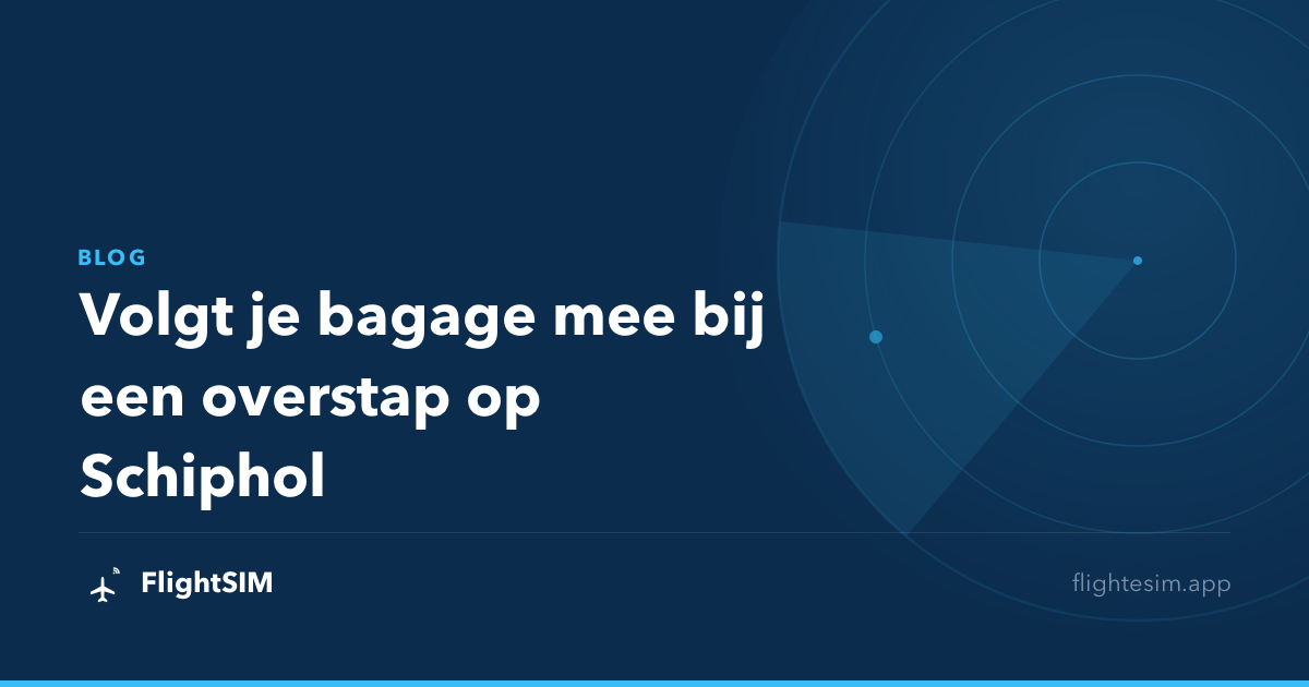 Volgt je bagage mee bij een overstap op Schiphol