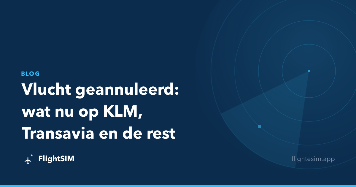 Vlucht geannuleerd: wat nu op KLM, Transavia en de rest