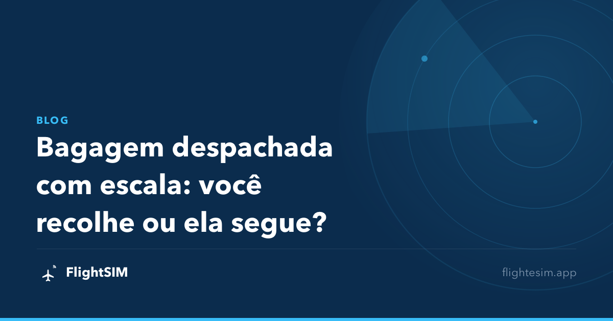 Bagagem despachada com escala: você recolhe ou ela segue?