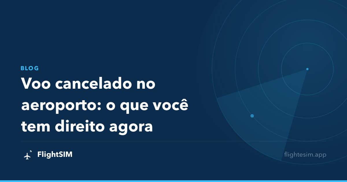 Voo cancelado no aeroporto: o que você tem direito agora