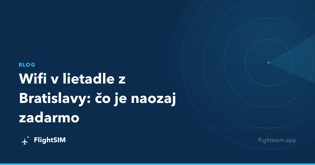 Wifi v lietadle z Bratislavy: čo je naozaj zadarmo