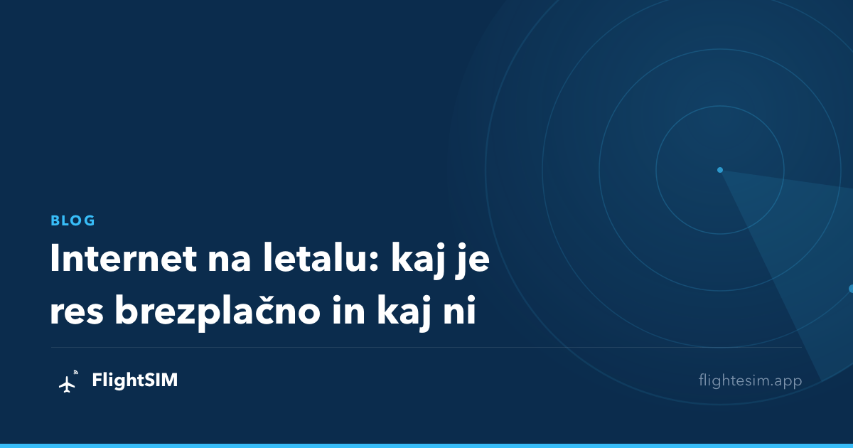 Internet na letalu: kaj je res brezplačno in kaj ni