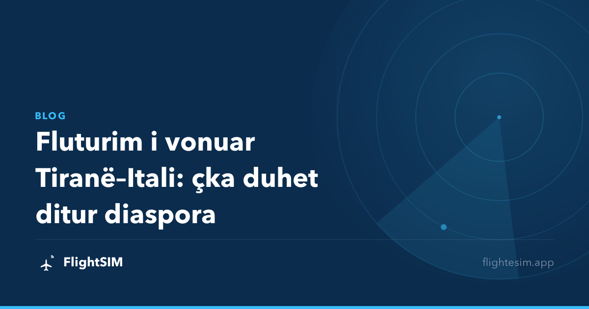 Fluturim i vonuar Tiranë–Itali: çka duhet ditur diaspora