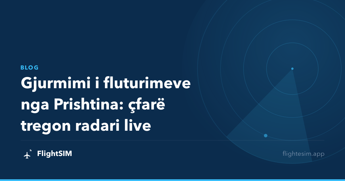 Gjurmimi i fluturimeve nga Prishtina: çfarë tregon radari live