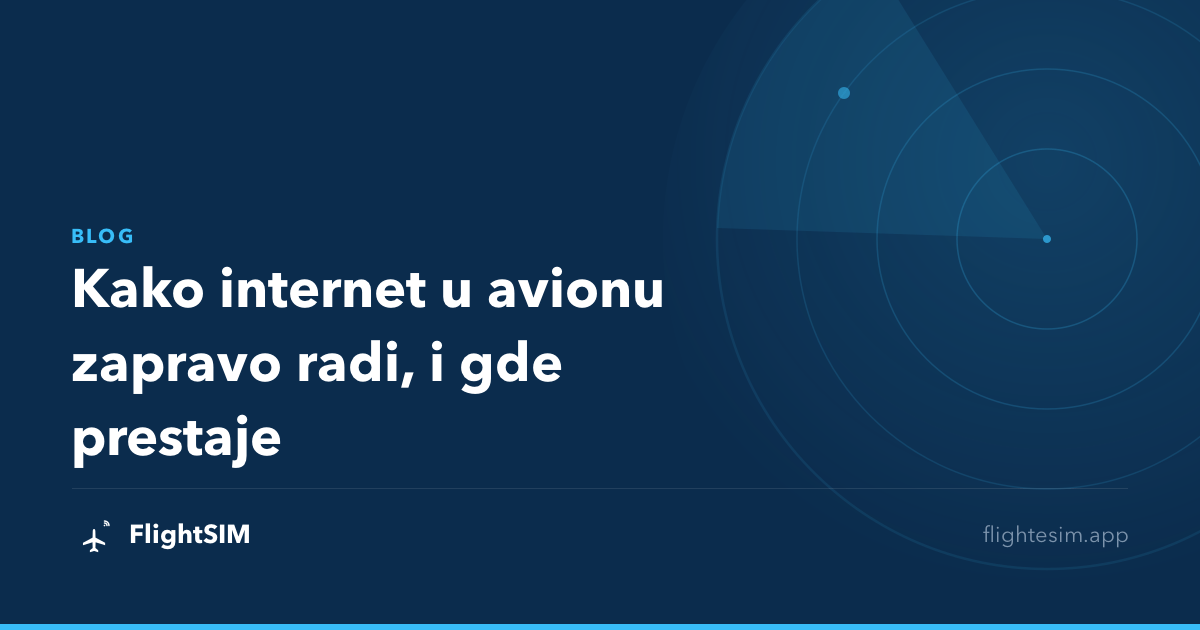 Kako internet u avionu zapravo radi, i gde prestaje