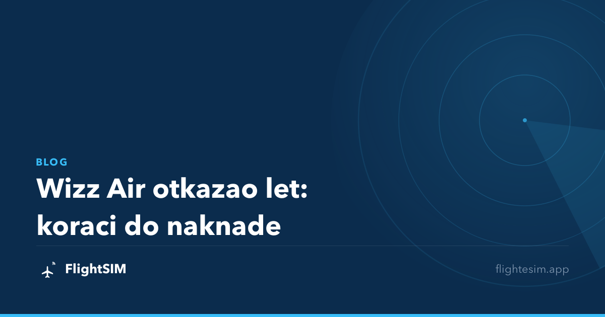 Wizz Air otkazao let: koraci do naknade