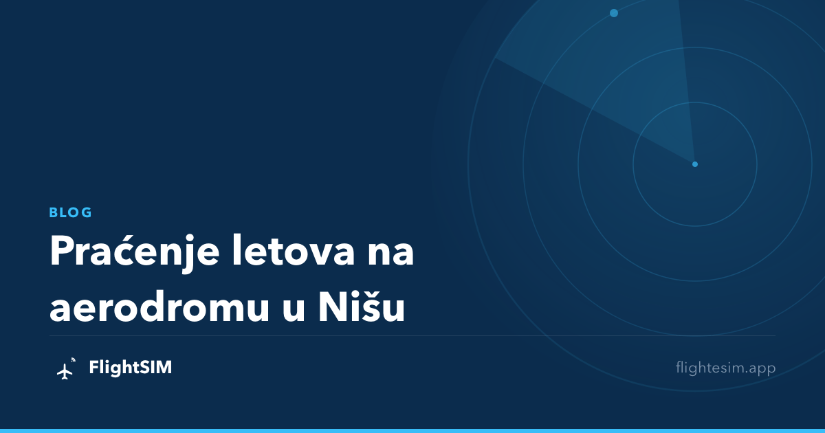 Praćenje letova na aerodromu u Nišu