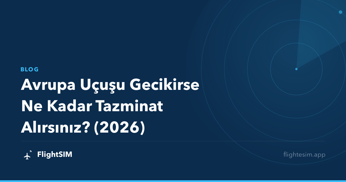 Avrupa Uçuşu Gecikirse Ne Kadar Tazminat Alırsınız? (2026)