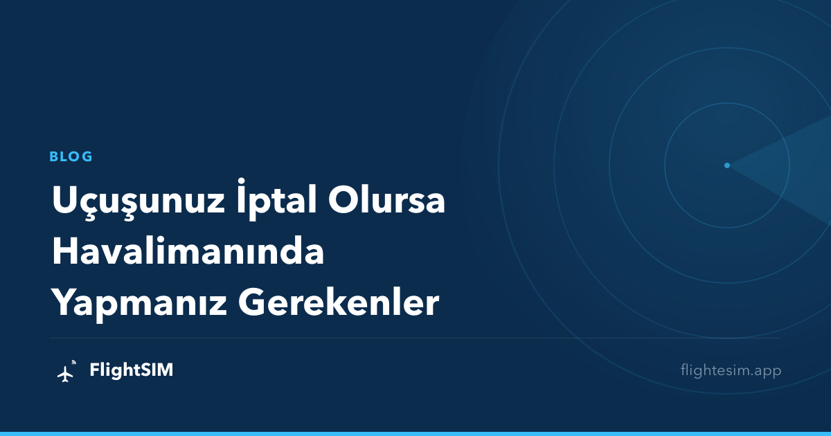 Uçuşunuz İptal Olursa Havalimanında Yapmanız Gerekenler